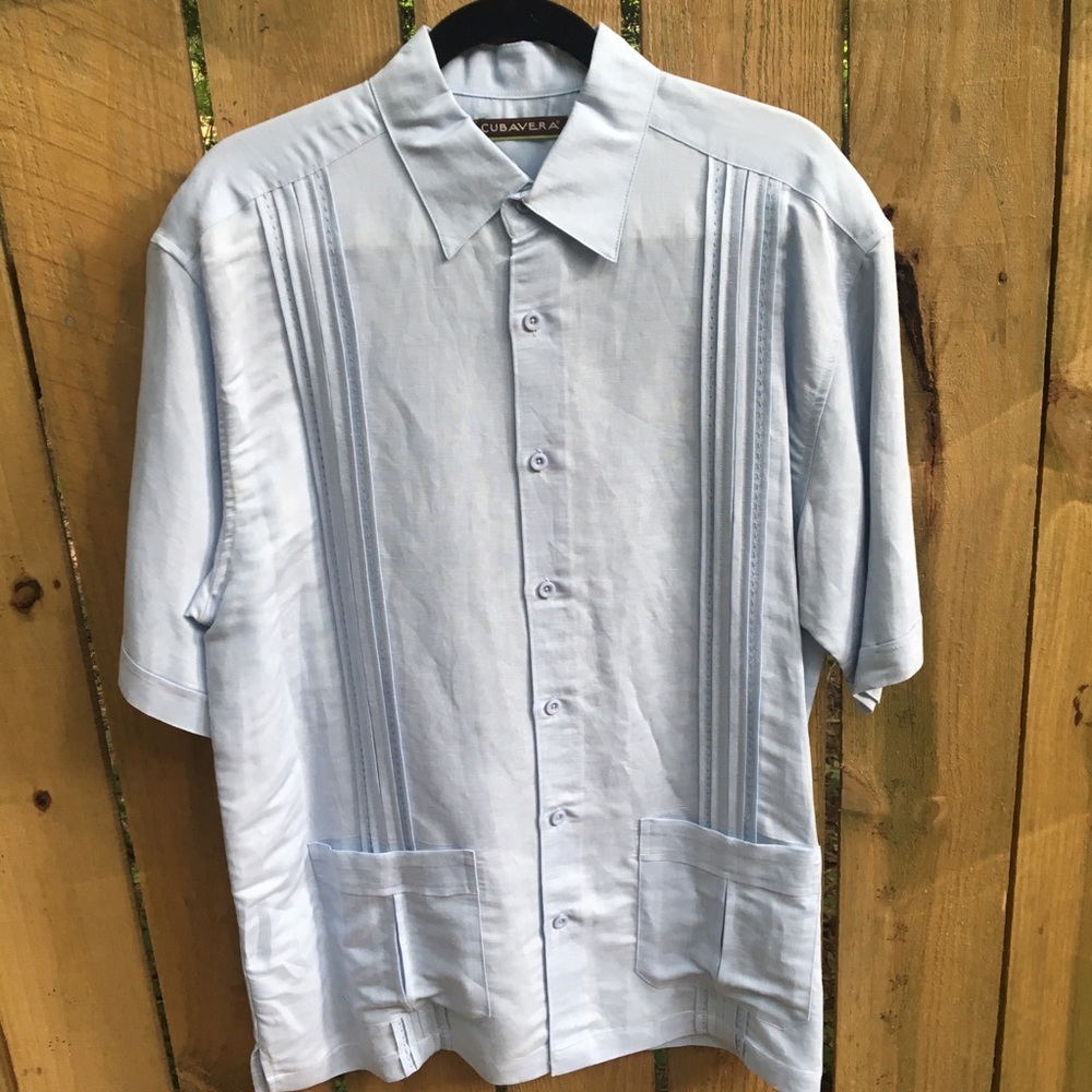 Vintage Cubavera linen shirt, Large